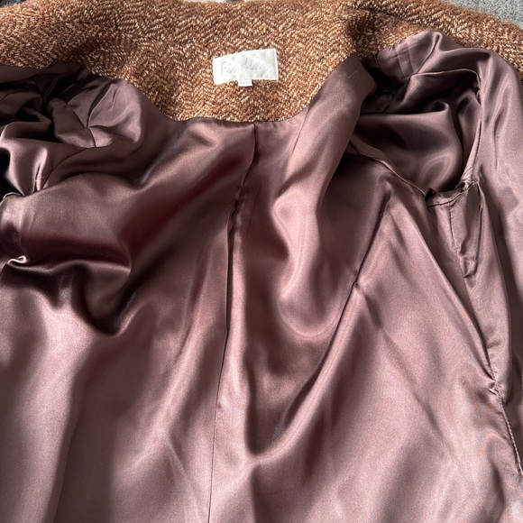 Cashmere herringbone long coat - Picture 6 of 7